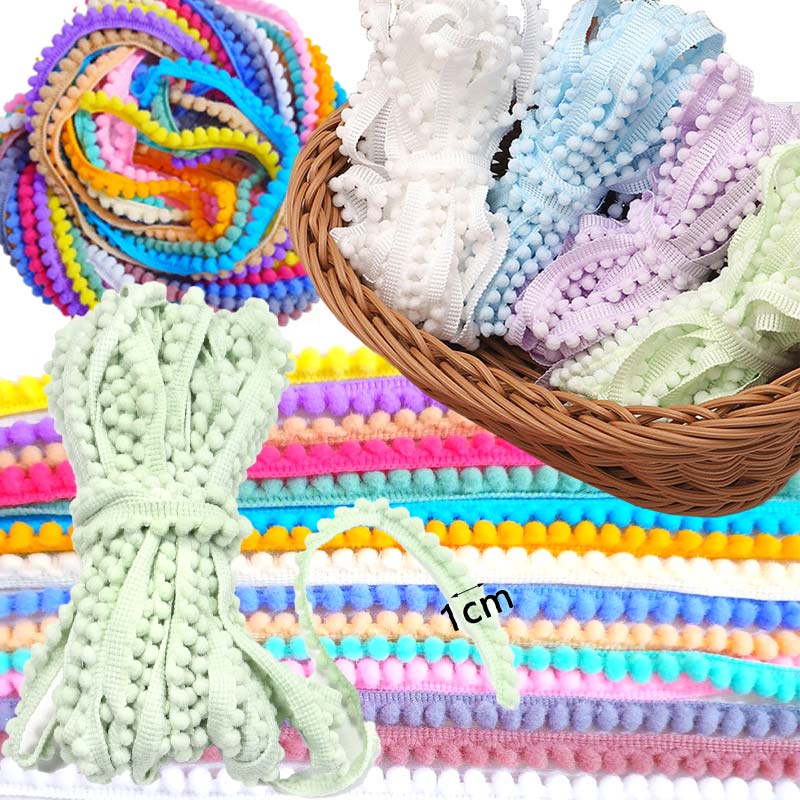 Fringe Ribbon Sewing - 1-10Meters Mini Pom Pom Trim Lace