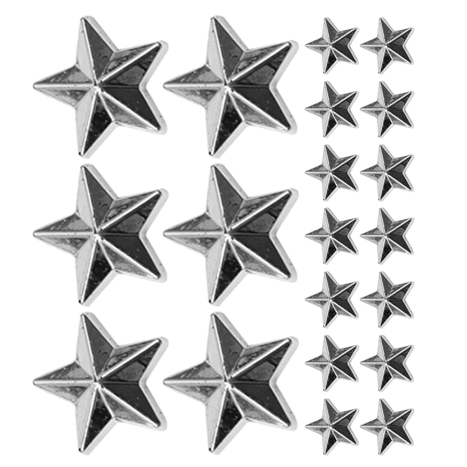 Craft Embellishment - 300Pcs Flat Back Acrylic Star Embellishment
