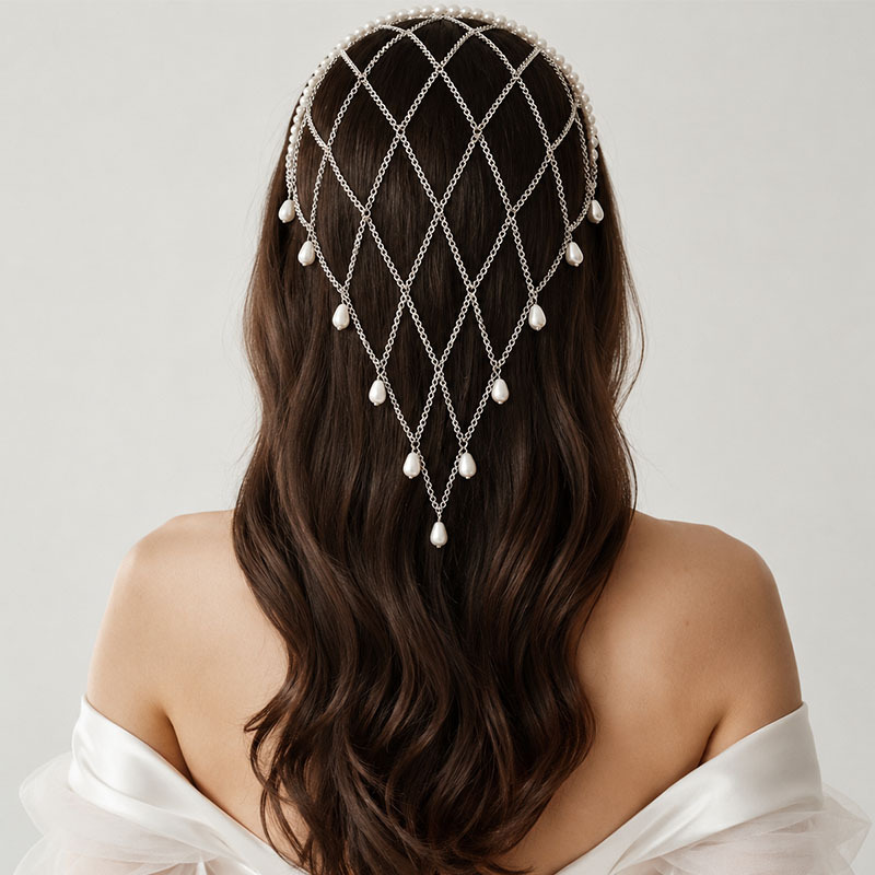 Imitation Pearl Trim Mesh Head - Beaded Trim Fringe review and price