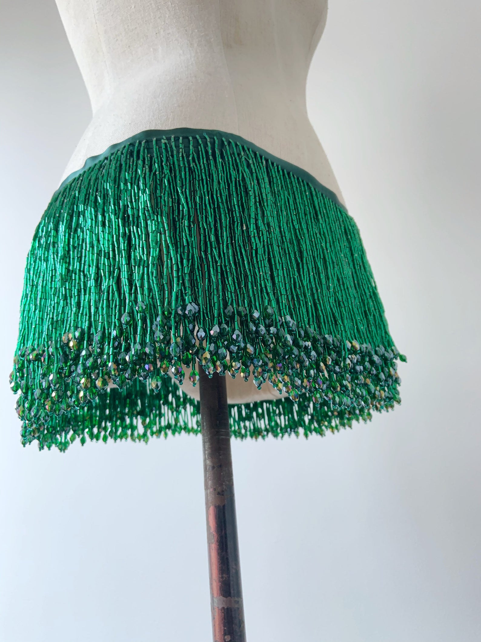 1 Yard Green Bead Fringe Tasse - Beaded Trim Fringe review and price