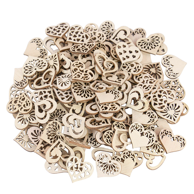 50/100pcs Hollowed Heart Patte - Craft Embellishment review and price