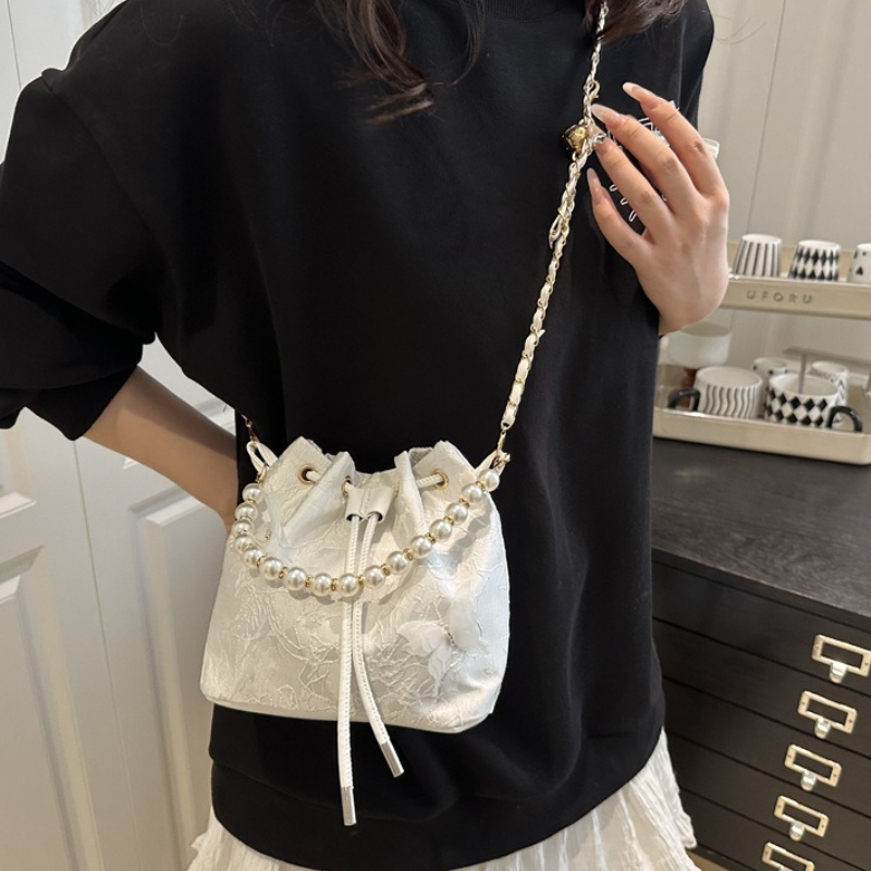 Elegant Lace Drawstring Handba - Beaded Trim Fringe review and price