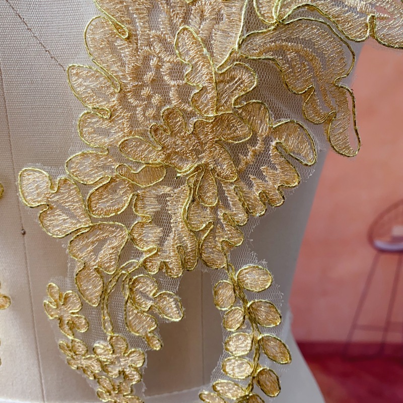 Gold Lace Trim for Wedding DIY - Craft Embellishment review and price