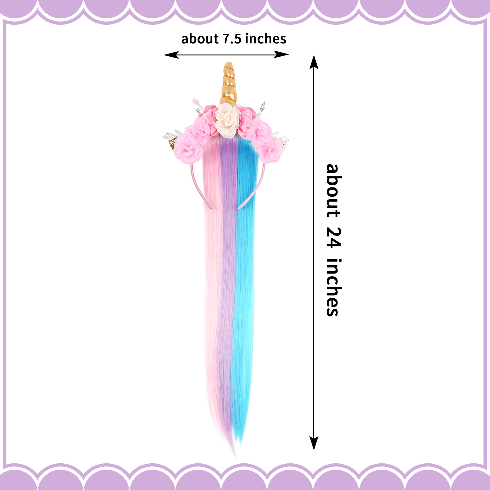 Rainbow Unicorn Lace Gradient  - Tassel Fringe Trim review and price