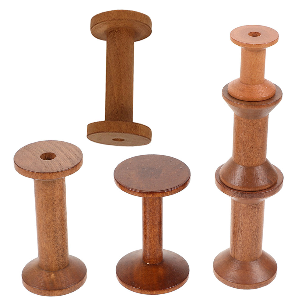 6Pcs Vintage Wooden Thread Spo - Embroidery Craft review and price