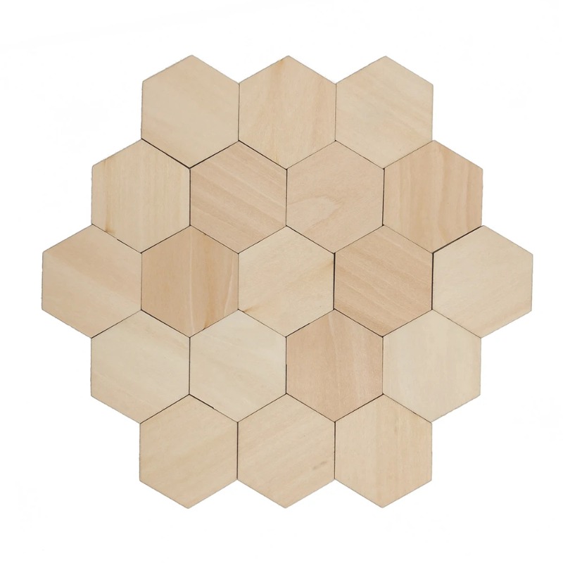 10-120mm Wooden Hexagon Blank  - Craft Embellishment review and price