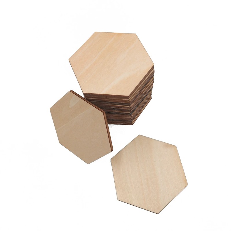 10-120mm Wooden Hexagon Blank  - Craft Embellishment review and price