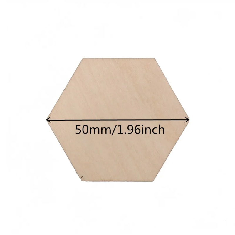 10-120mm Wooden Hexagon Blank  - Craft Embellishment review and price
