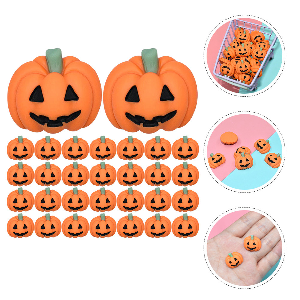 50Pcs Tiny Resin Pumpkin Charm - Craft Embellishment review and price