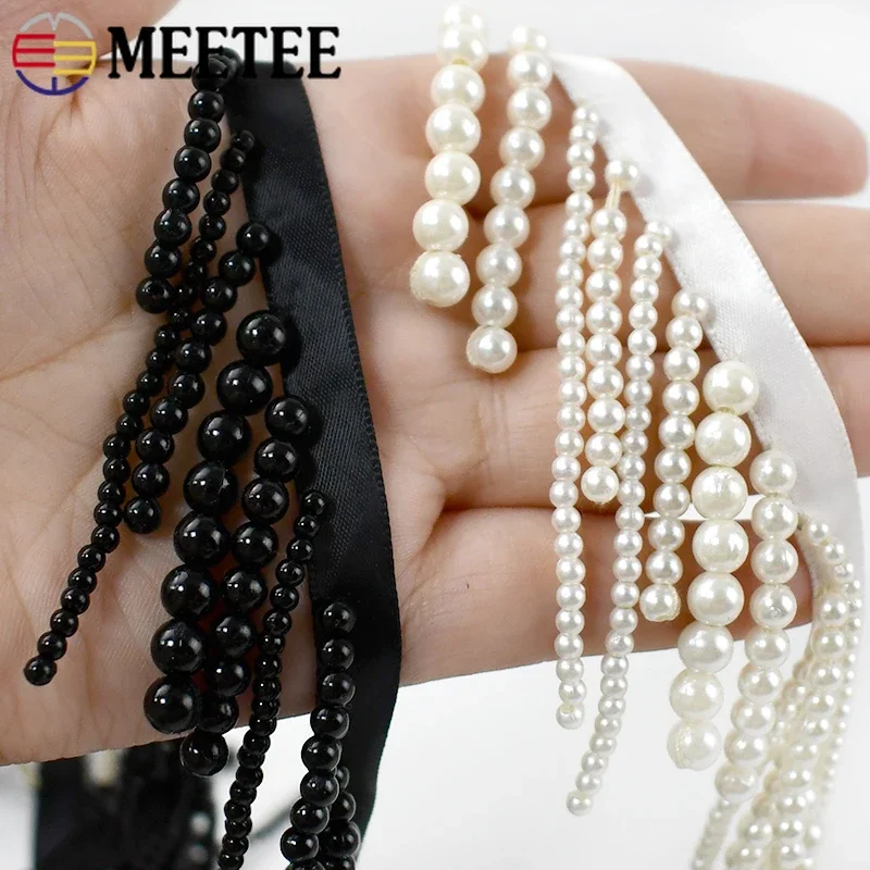 1/2Yards Pearl Beaded Tassel F - Beaded Trim Fringe review and price