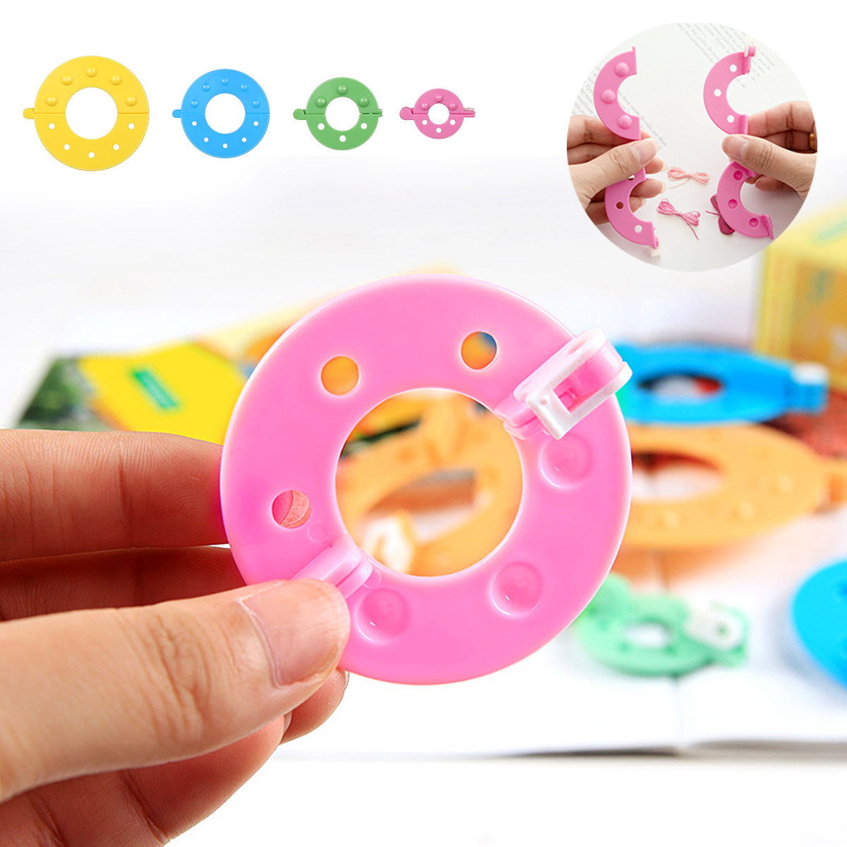 8Pcs Pompom Makers 4 Sizes Ess - Pom Pom Maker Tool review and price