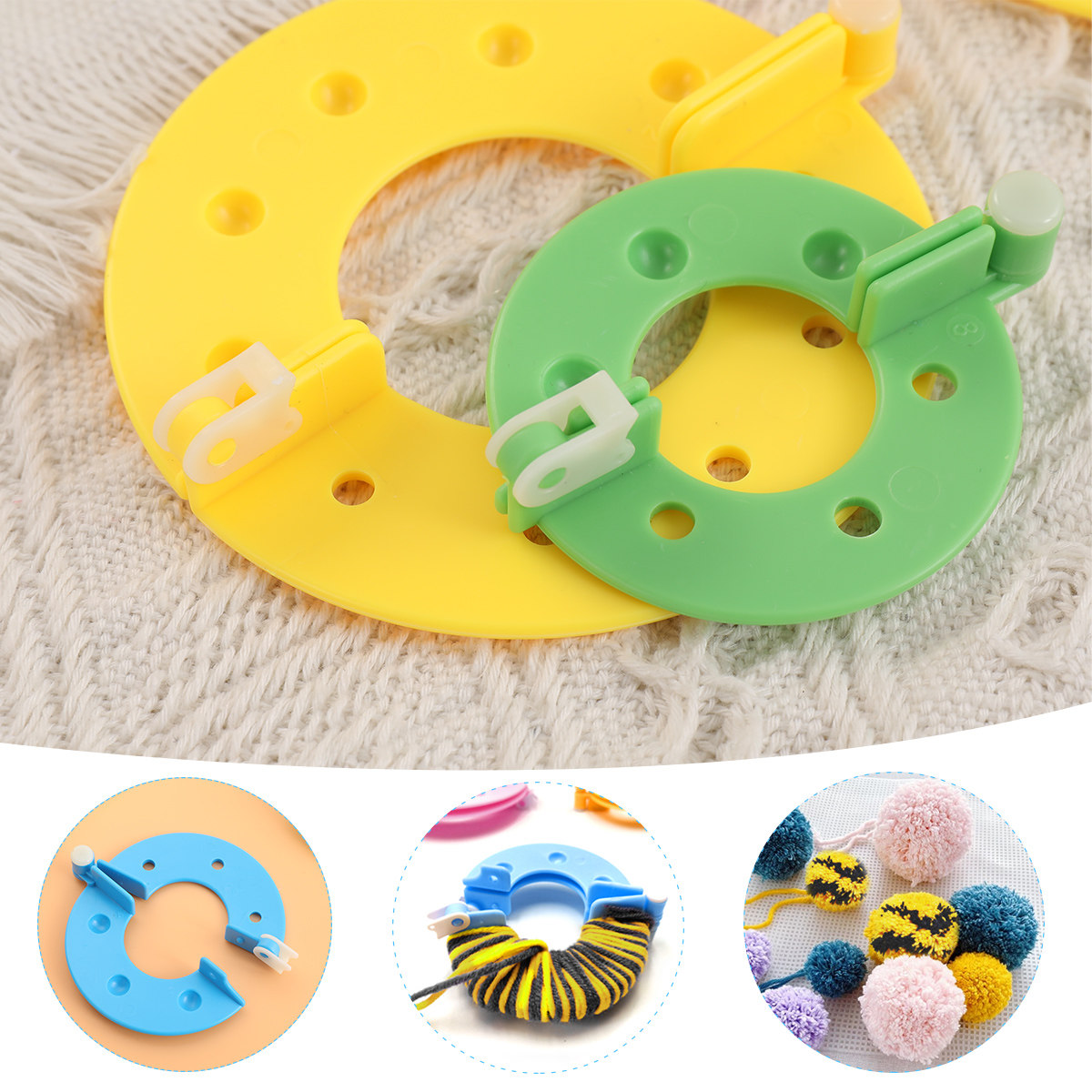 8Pcs Pompom Makers 4 Sizes Ess - Pom Pom Maker Tool review and price